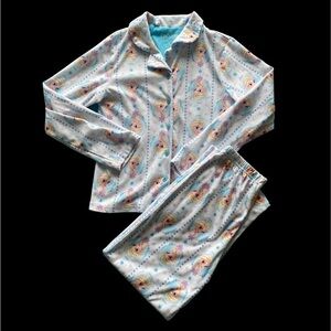 DISNEY-FROZEN-TWO PIECE FLANNEL PAJAMAS-SIZE 10